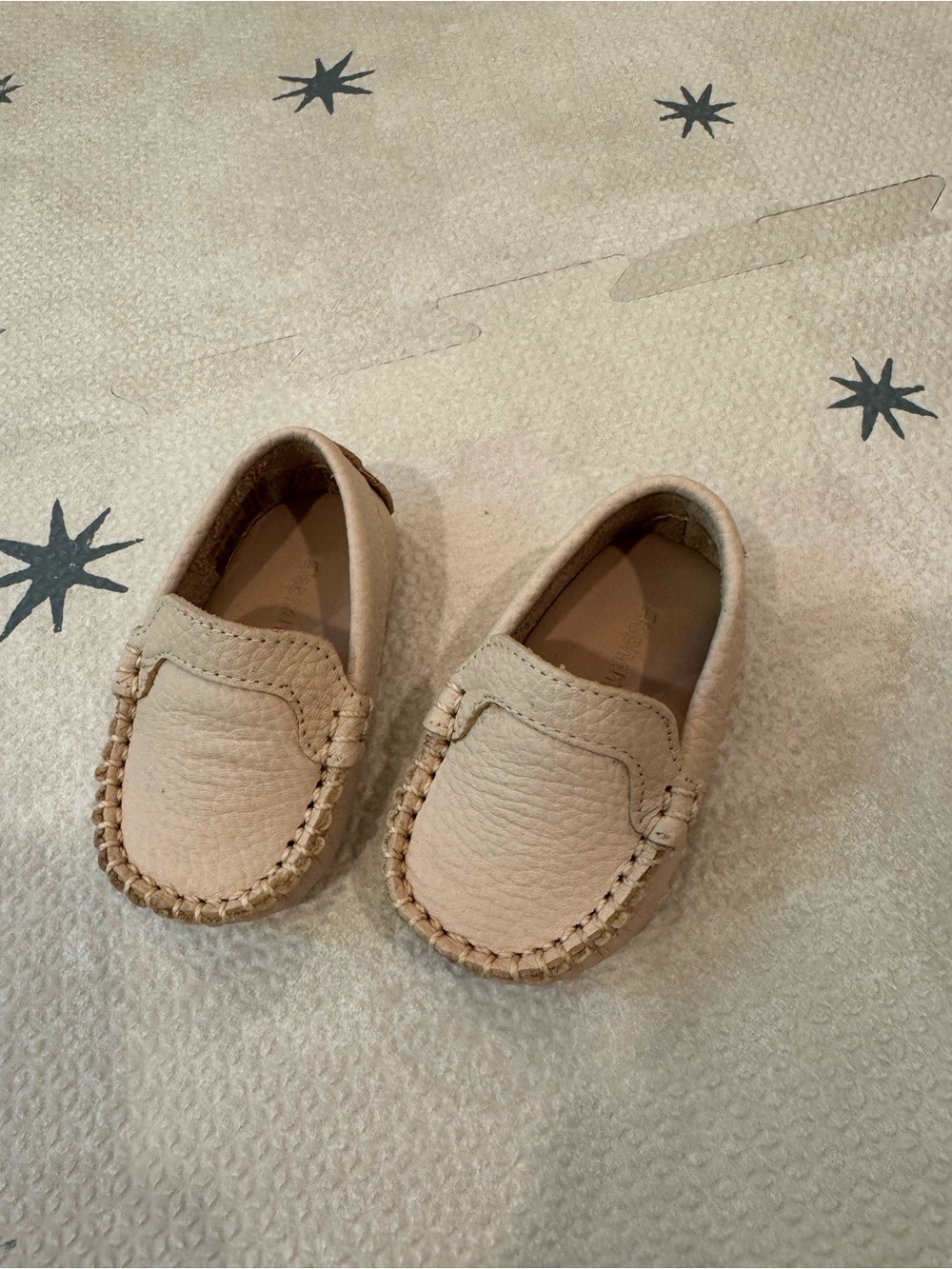 Elephantito Baby Tan Loafers Shoes Leather Size 2
